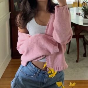 Abercrombie & Fitch Pink Cardigan